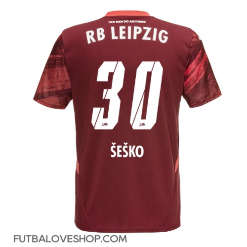 Dres RB Leipzig Benjamin Sesko #30 Preč 2024-25 Krátky Rukáv